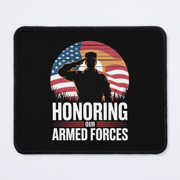 Item preview, Honoring Our Armed Forces — Saluting Soldier American Flag Shirt V1 designed and sold by DarylWelsh2024.