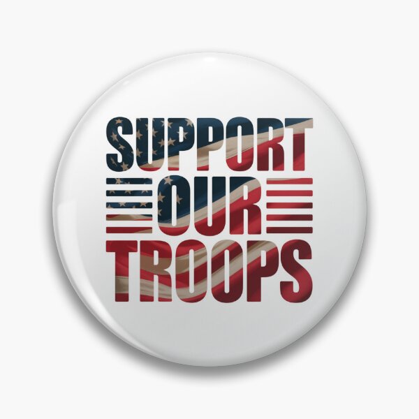 Item preview, Support Our Troops — American Flag Bold Typography Shirt V1 designed and sold by DarylWelsh2024.
