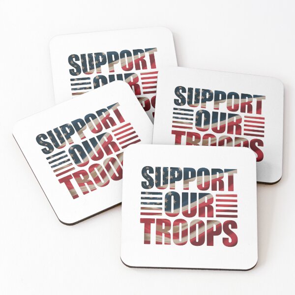 Item preview, Support Our Troops — American Flag Bold Typography Shirt V1 designed and sold by DarylWelsh2024.