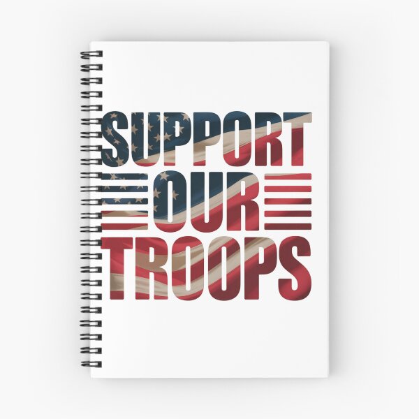 Item preview, Support Our Troops — American Flag Bold Typography Shirt V1 designed and sold by DarylWelsh2024.