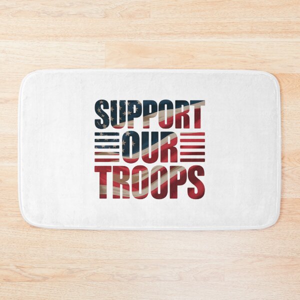Item preview, Support Our Troops — American Flag Bold Typography Shirt V1 designed and sold by DarylWelsh2024.