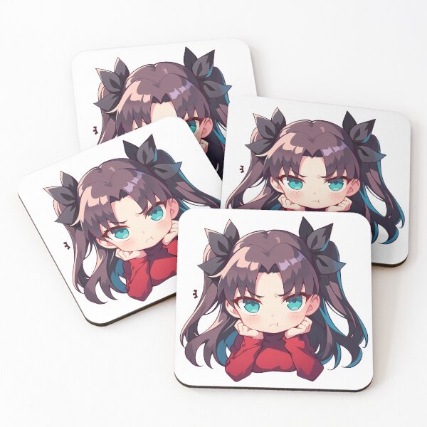 Item preview, Rin Tohsaka Fate Stay Night Chibi Tsundere Pout designed and sold by 108Recordings.