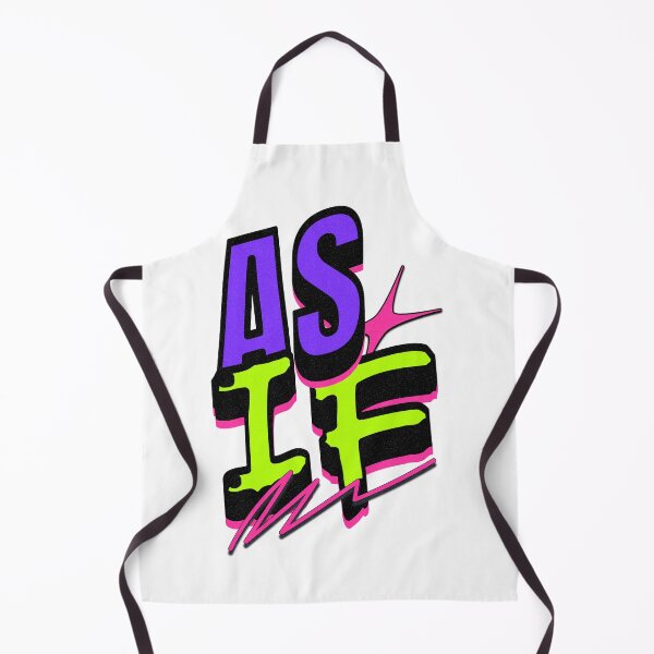 Item preview, As If Retro 90s Neon Typography | Clueless Inspired Aesthetic | Vaporwave Pop Art Design designed and sold by Retro Callback.