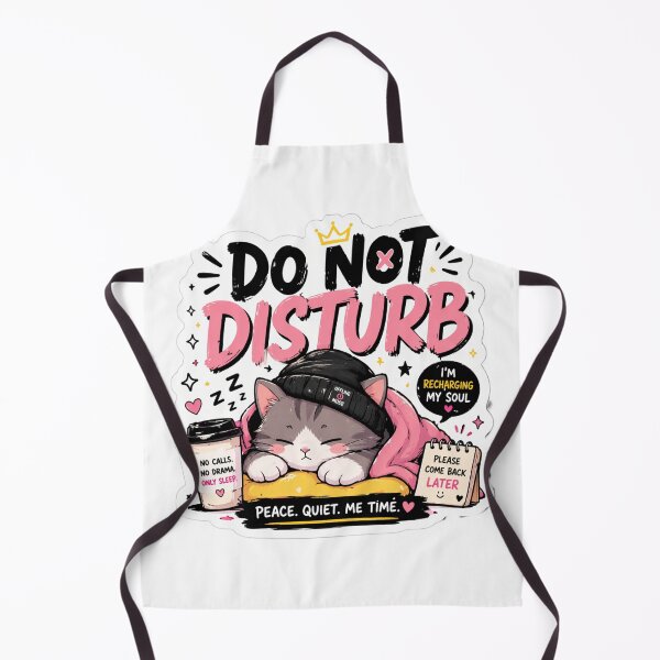 Item preview, Do Not Disturb Cute Cat Sticker Kawaii Aesthetic designed and sold by Meiguilin.