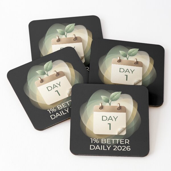 Item preview, 1 Percent Better Daily 2026 Wellness designed and sold by FlamaC.