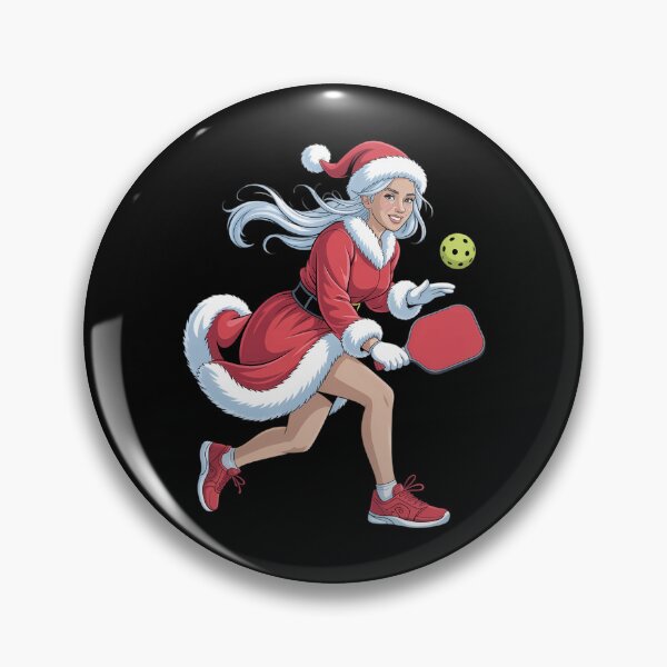 Item preview, Mrs. Claus Pickleball Player for Christmas Santa that Dinks designed and sold by PunkNation-Arts.
