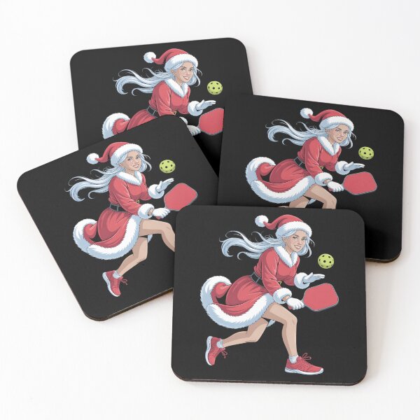 Item preview, Mrs. Claus Pickleball Player for Christmas Santa that Dinks designed and sold by PunkNation-Arts.