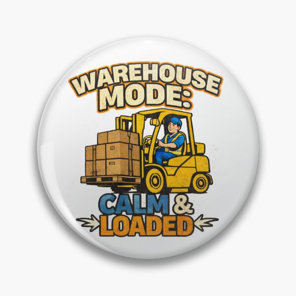 Item preview, Forklift Driver Warehouse Mode Calm Loaded Retro designed and sold by RetroNibylander.