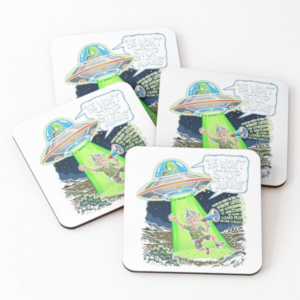 Item preview, He Won't Stop Talking - Funny UFO Abduction Return designed and sold by Pixels By D.