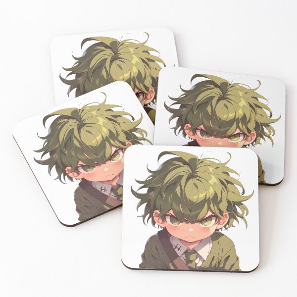 Item preview, Rantaro Amami Danganronpa Chibi Angry Green Hair Mystery designed and sold by 108Recordings.