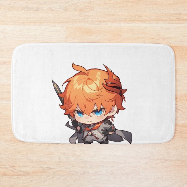 Item preview, Tartaglia Childe Genshin Impact Chibi Kawaii Angry Pout designed and sold by 108Recordings.