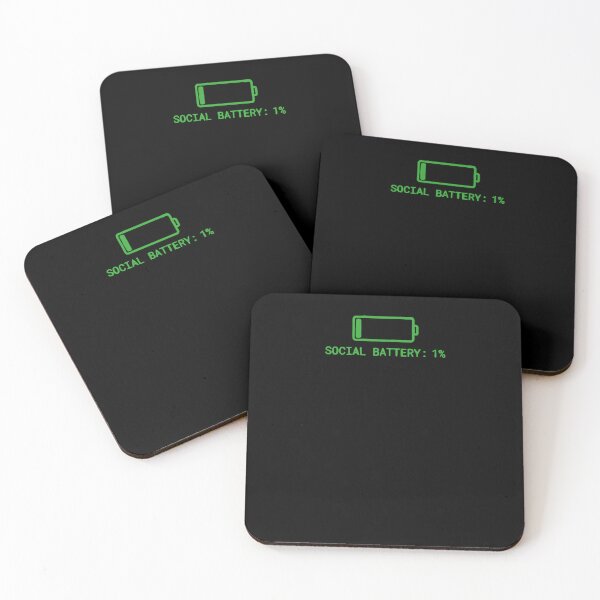 Item preview, Social Battery Low 2026 Introvert designed and sold by FlamaC.