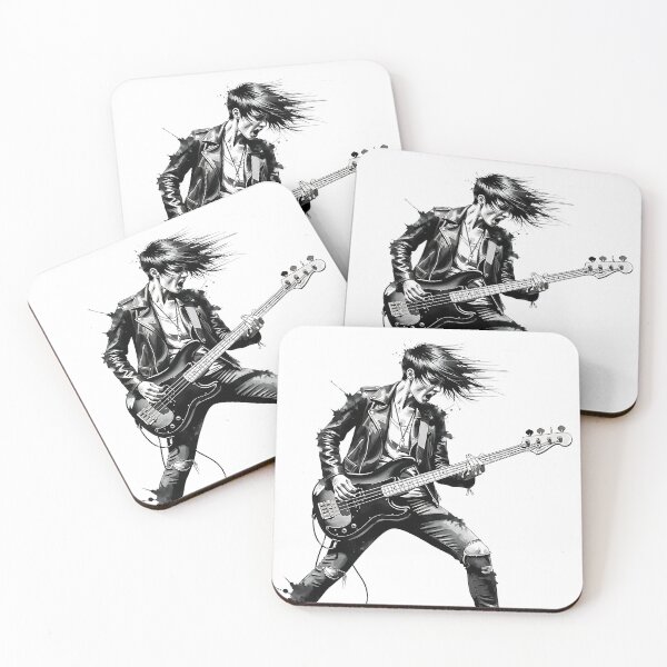 Item preview, Punk Rock Bassist Ink Grunge Style designed and sold by UrbanPrts.