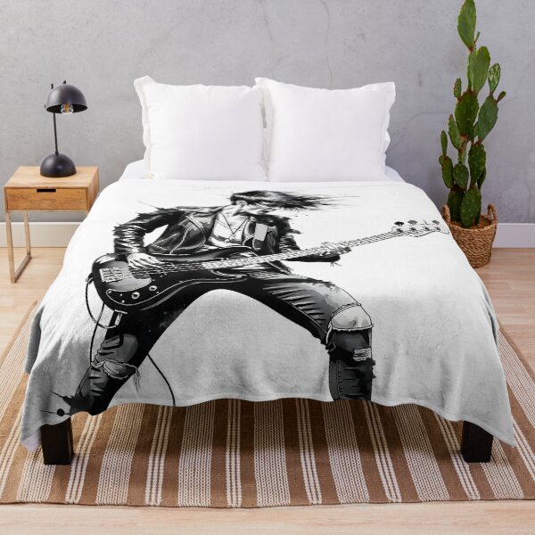 Item preview, Punk Rock Bassist Ink Grunge Style designed and sold by UrbanPrts.