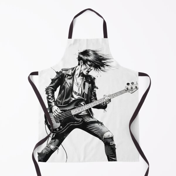 Item preview, Punk Rock Bassist Ink Grunge Style designed and sold by UrbanPrts.