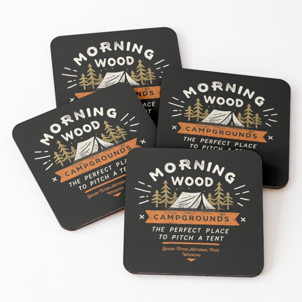 Item preview, Morning Wood Campgrounds Funny Camping Double Meaning Humor designed and sold by Dujosufot.