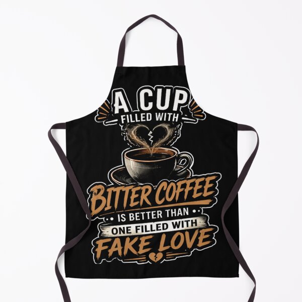 Item preview, Bitter Coffee Over Fake Love Aesthetic Quote T-Shirt designed and sold by Meiguilin.