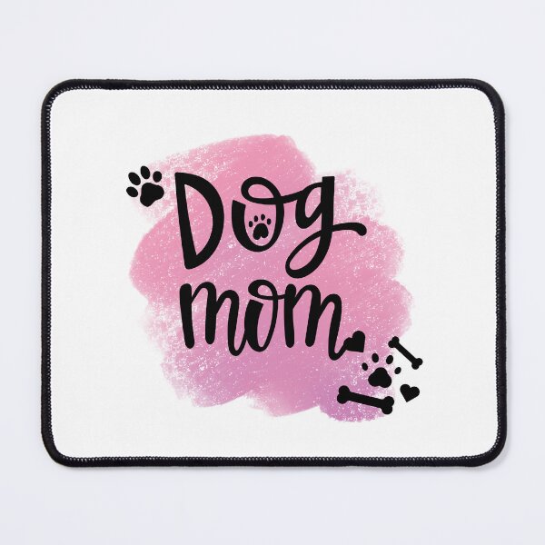 Item preview, Dog Mom with Pawprints & Pink Background designed and sold by jeweleddesigns.