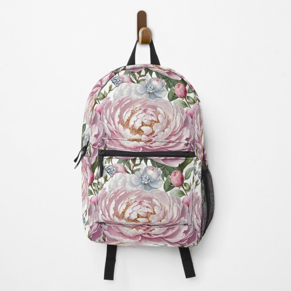 Item preview, Pink and White Peonies with Diamonds Floral Seamless Pattern designed and sold by Leylita Design.