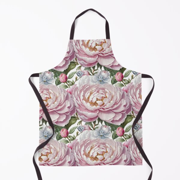 Item preview, Pink and White Peonies with Diamonds Floral Seamless Pattern designed and sold by Leylita Design.