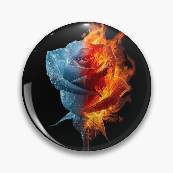 Item preview, Ice & Fire Rose – Enchanted Dual Element Flower designed and sold by Meiguilin.