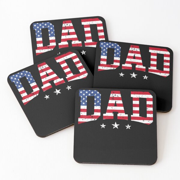 Item preview, dad bold patriotic american flag father's day dad designed and sold by CAnastazyshop.