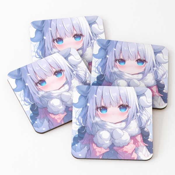 Item preview, Kanna Kamui Miss Kobayashi Dragon Maid Cute Winter Chibi designed and sold by 108Recordings.