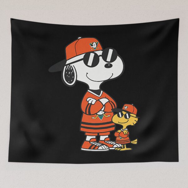 Item preview, Snoopy And Woodstock Anaheim Ducks designed and sold by JonathalIngham.