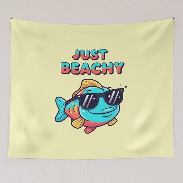 Item preview, Just Beachy – Cool Fish Summer Design designed and sold by Sea Gem.