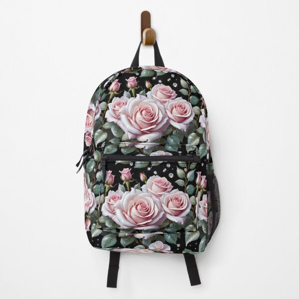 Item preview, Pink Roses with Diamonds Floral Seamless Pattern designed and sold by Leylita Design.