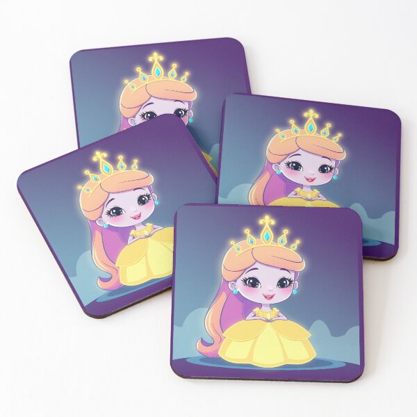 Item preview, Cute Kawaii Princess Cartoon - Chibi Royal Girl with Crown, Fairy Tale Fantasy Character, Kids Gift, Magical Princess Aesthetic Design designed and sold by ArtByTripti.