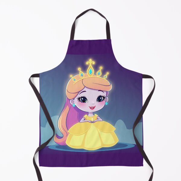Item preview, Cute Kawaii Princess Cartoon - Chibi Royal Girl with Crown, Fairy Tale Fantasy Character, Kids Gift, Magical Princess Aesthetic Design designed and sold by ArtByTripti.