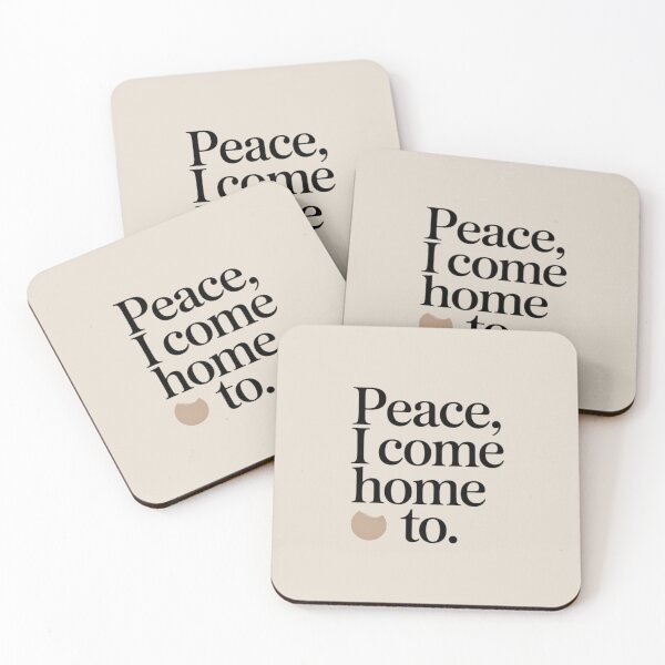 Item preview, Peace, I Come Home To – Minimal Inner Peace & Healing Quote Design designed and sold by Irene Catchmind.