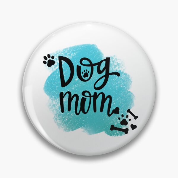 Item preview, Dog Mom with Pawprints & Teal Background designed and sold by JeweledDesigns.