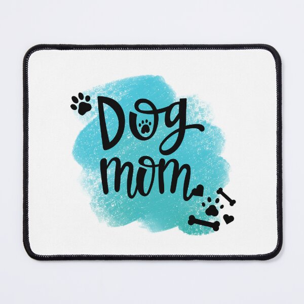 Item preview, Dog Mom with Pawprints & Teal Background designed and sold by JeweledDesigns.