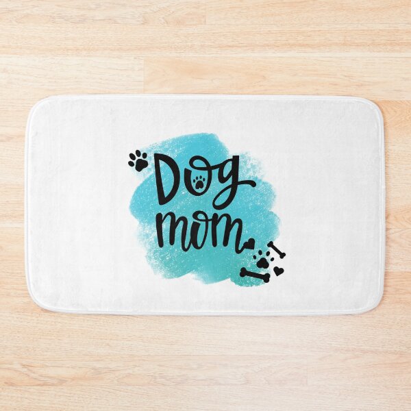 Item preview, Dog Mom with Pawprints & Teal Background designed and sold by JeweledDesigns.