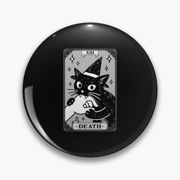 Item preview, Death Tarot Card Cat Kitten Funny Design designed and sold by AlviaAlcedoArt.