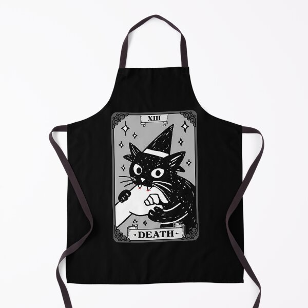 Item preview, Death Tarot Card Cat Kitten Funny Design designed and sold by AlviaAlcedoArt.