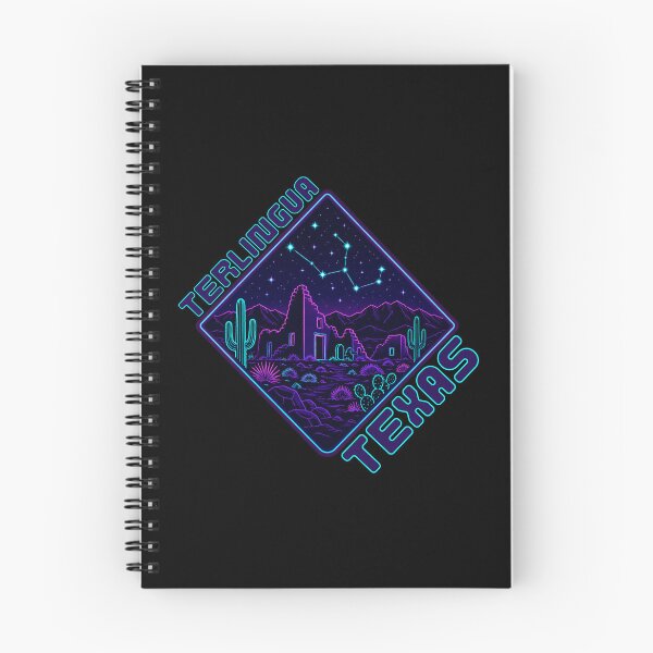 Item preview, Terlingua Texas Neon Desert Night Sky Sticker | Big Bend Ghost Town Cactus Stars Aesthetic designed and sold by SimplyJasper.