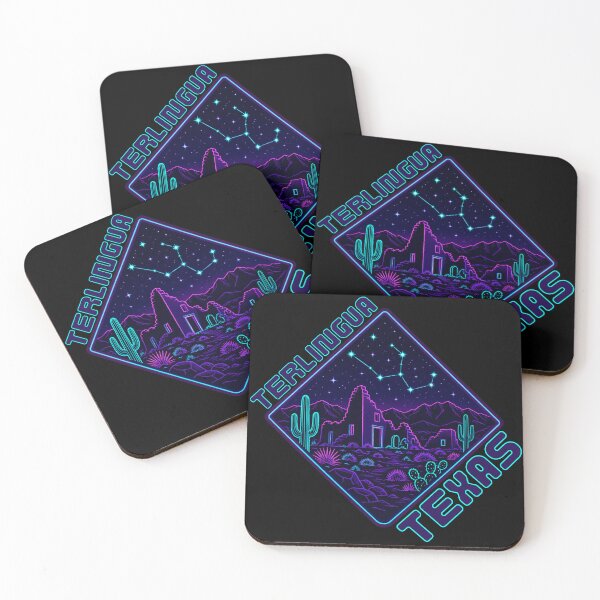 Item preview, Terlingua Texas Neon Desert Night Sky Sticker | Big Bend Ghost Town Cactus Stars Aesthetic designed and sold by SimplyJasper.