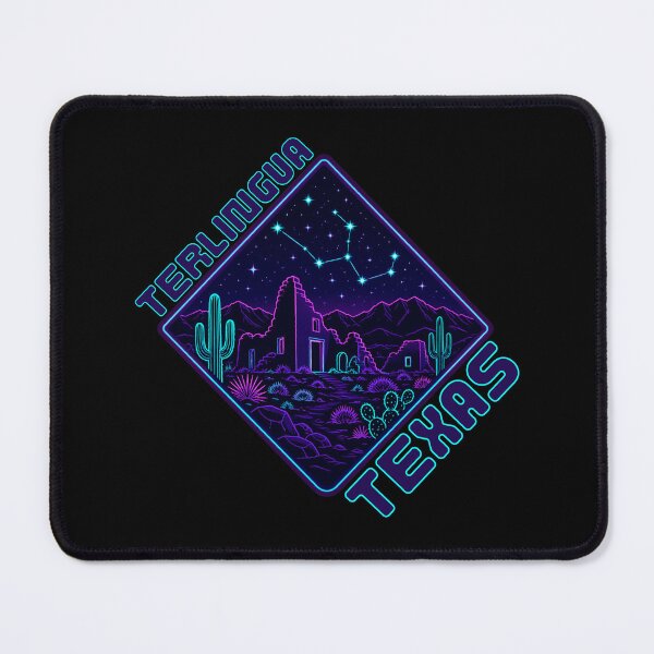 Item preview, Terlingua Texas Neon Desert Night Sky Sticker | Big Bend Ghost Town Cactus Stars Aesthetic designed and sold by SimplyJasper.