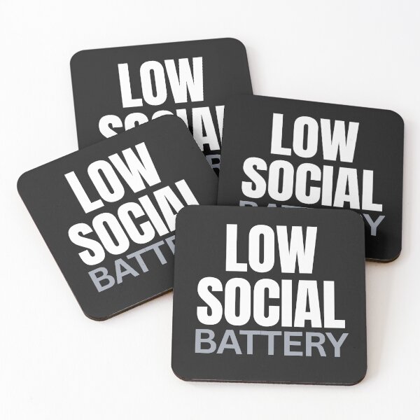 Item preview, Low social battery introvert designed and sold by EfePrints.