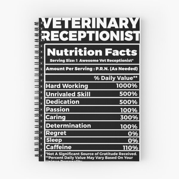 Item preview, Veterinary Receptionist Nutritional Facts designed and sold by AlviaAlcedoArt.