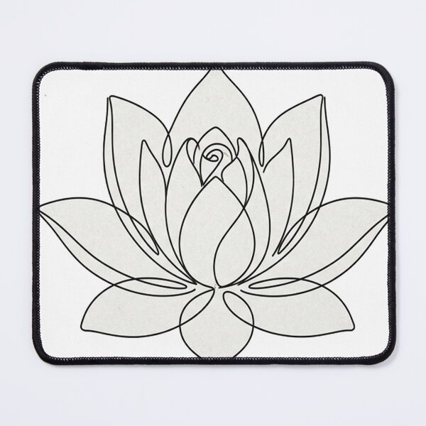 Item preview, Minimal Line Art-Lotus designed and sold by DinsignStudio.