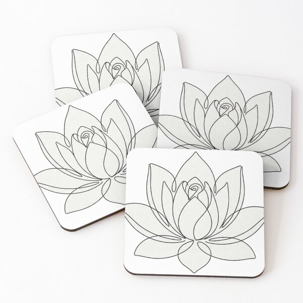 Item preview, Minimal Line Art-Lotus designed and sold by DinsignStudio.
