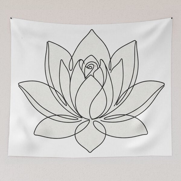 Item preview, Arte lineal minimalista - Loto designed and sold by DinsignStudio.