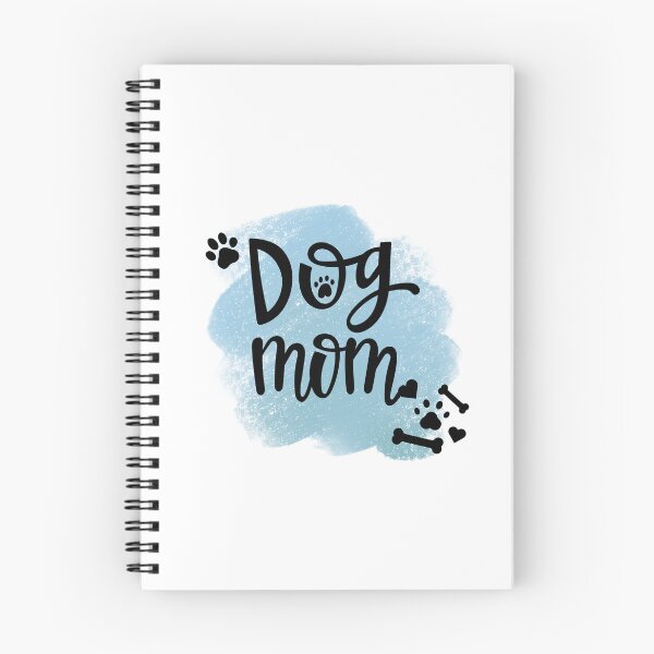 Item preview, Dog Mom with Pawprints & Blue-gray Background designed and sold by jeweleddesigns.