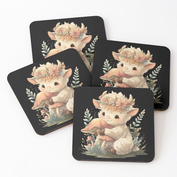 Item preview, Cute Chibi Taurus Celestial Botanical Calf Sticker designed and sold by RexZa25.