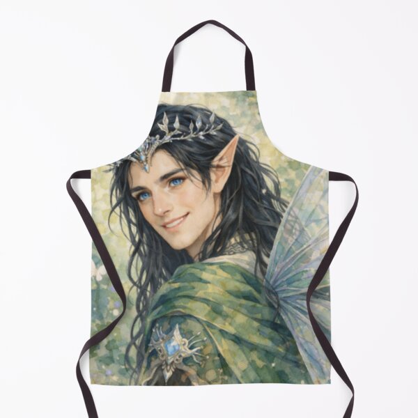Item preview, Mystic Woodland Fairy Prince Watercolor Portrait designed and sold by Dream Bloom Gallery.