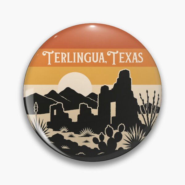 Item preview, Terlingua Texas Desert Sunset Sticker | Big Bend Ghost Town Retro Landscape Design designed and sold by SimplyJasper.